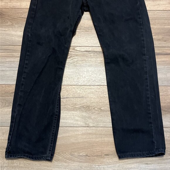 Men's Levis 505 Regular Fit Denim Jeans SZ 33x30 Black Modern Cotton Red Tab - Picture 3 of 13